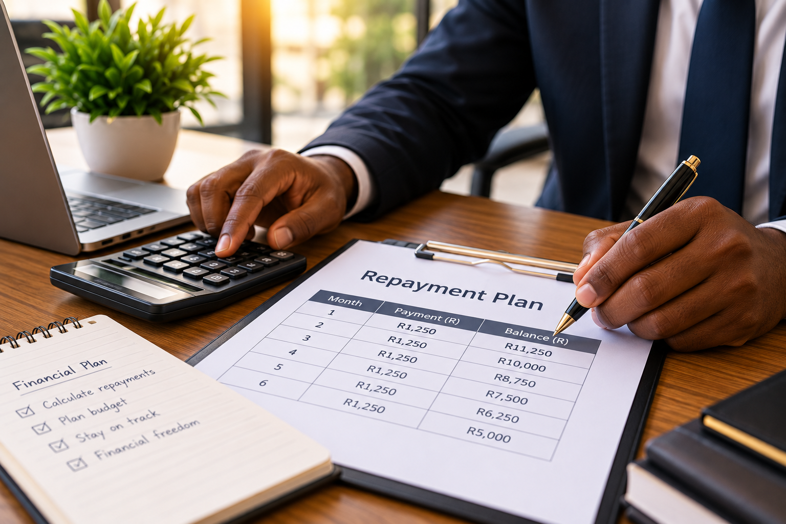 Financial repayment planning